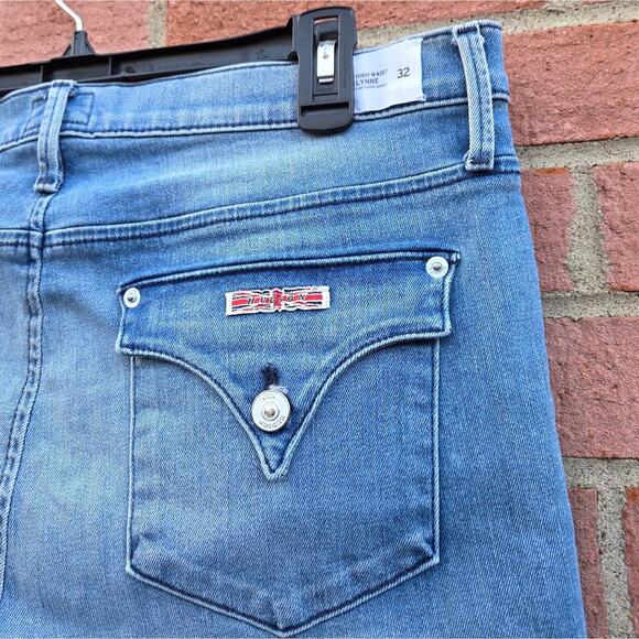 Hudson Lynne Flap High Waist Super Skinny Jeans Pico Wash Size 32 - Picture 5 of 7